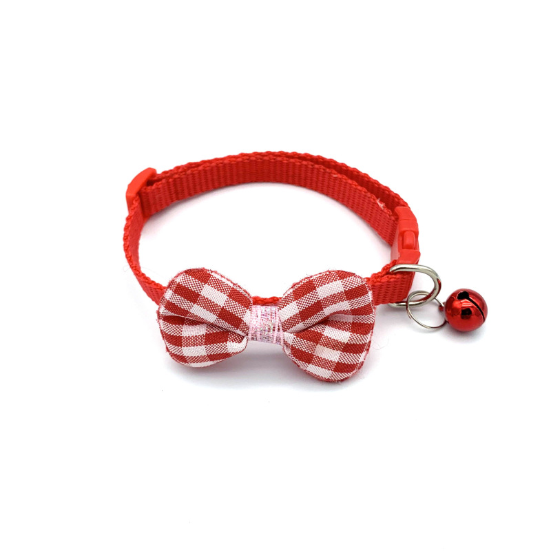 Knitted Bow Pet Collar