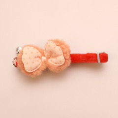 Knitted Bow Pet Collar