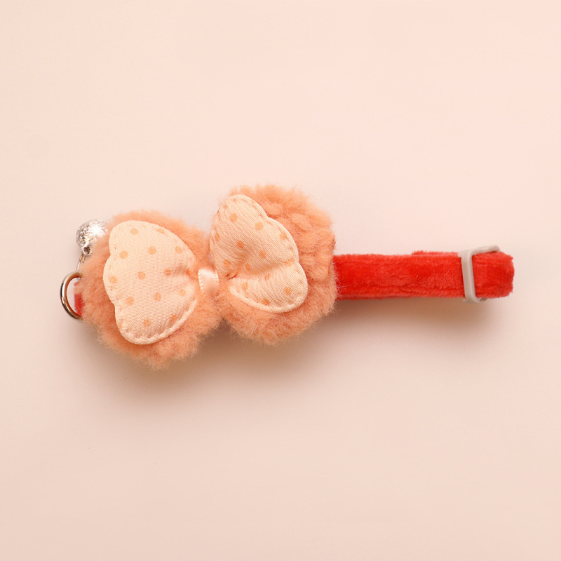 Knitted Bow Pet Collar