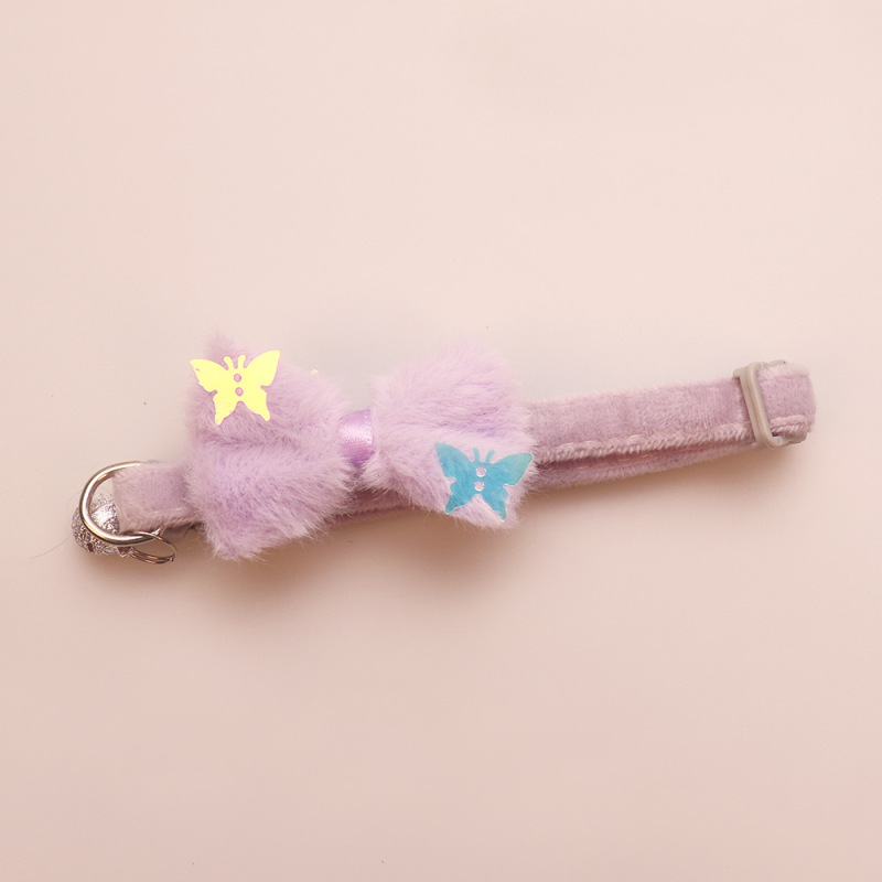 Knitted Bow Pet Collar