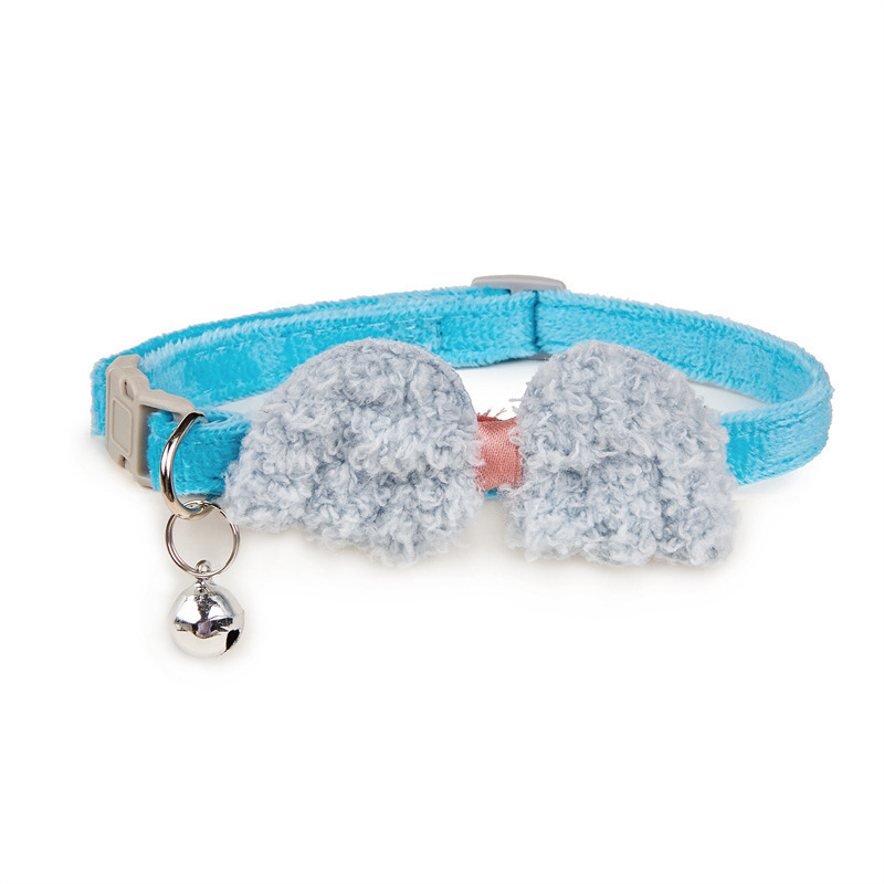 Knitted Bow Pet Collar