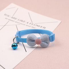 Knitted Bow Pet Collar