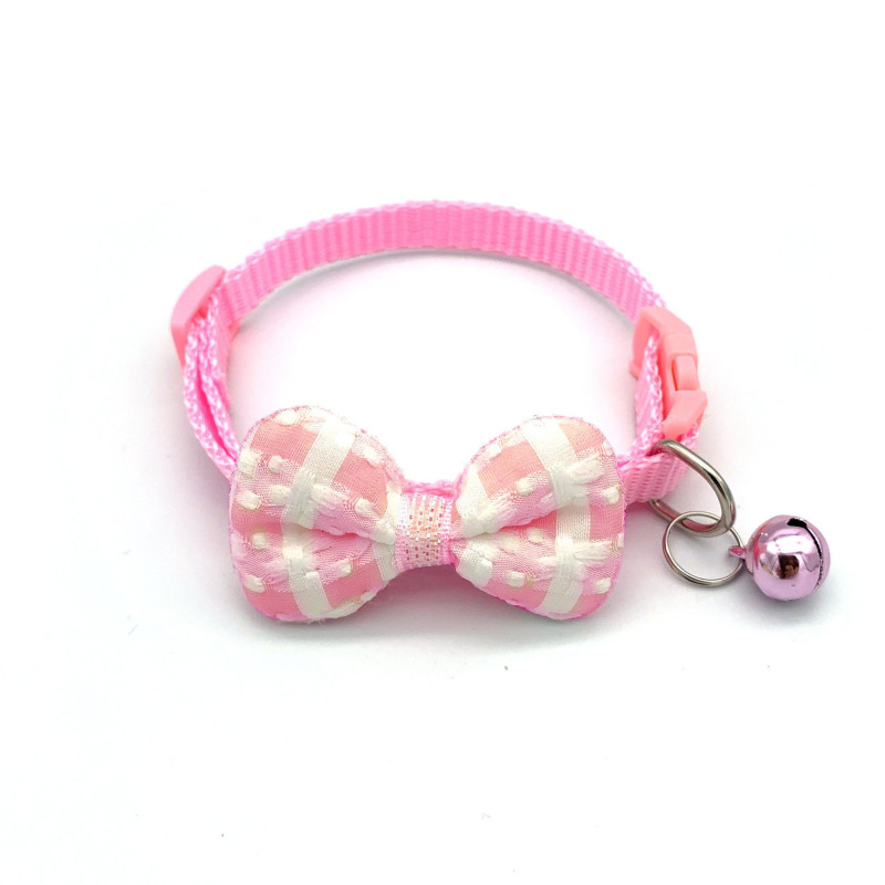 Knitted Bow Pet Collar