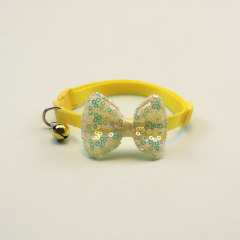 Knitted Bow Pet Collar