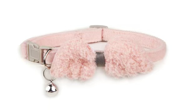 Knitted Bow Pet Collar