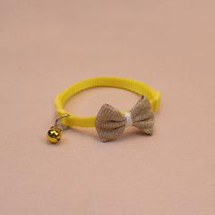 Knitted Bow Pet Collar