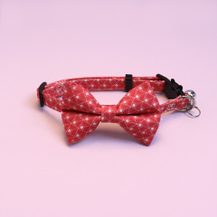 Knitted Bow Pet Collar