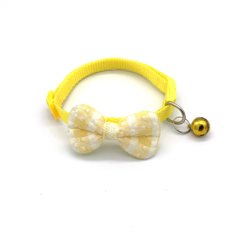 Knitted Bow Pet Collar