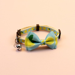 Knitted Bow Pet Collar