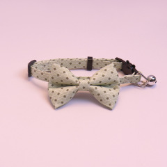 Knitted Bow Pet Collar