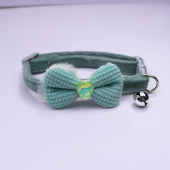 Knitted Bow Pet Collar