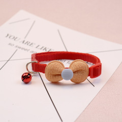 Knitted Bow Pet Collar