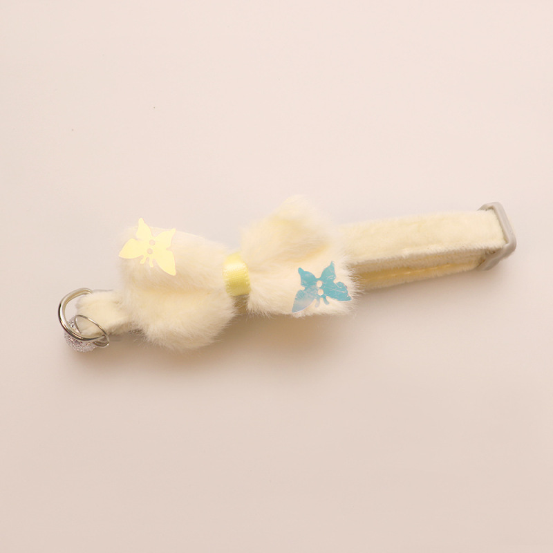 Knitted Bow Pet Collar