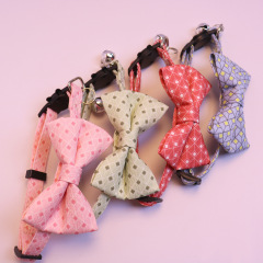 Knitted Bow Pet Collar