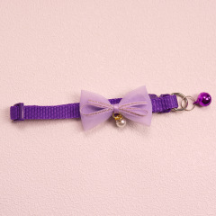 Knitted Bow Pet Collar