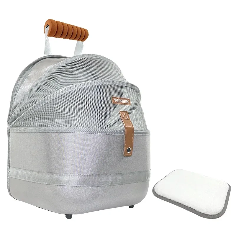 Extra Large Foldable Pet Cat Bag Portable Double Shoulder Backpack for Outdoor Winter 18 Pounds High Capacity Pet Carrier