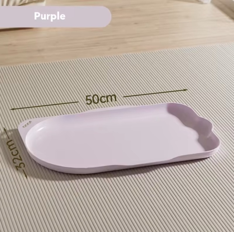 Waterproof Stain-resistant Non-slip Soft Plastic Cat & Dog Food Bowl Mat