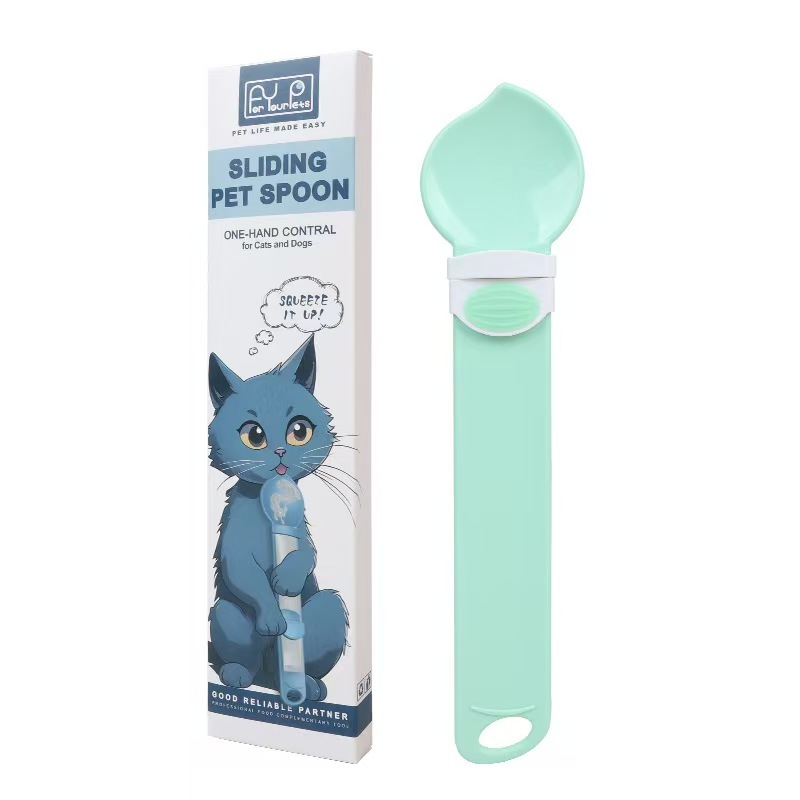 Pet Treat Snacker Feeding Spoon Convenient for Cat Strips Squeezing Spoon