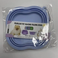 Pet Dog Folding Bowl Go Out Portable Dog Cat Drinking Bowl Outdoor Silicone Pet Feeding Bowl Supplies