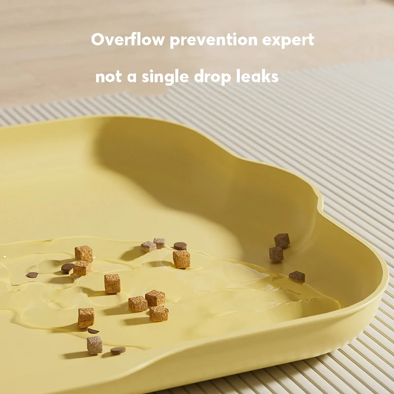 Waterproof Stain-resistant Non-slip Soft Plastic Cat & Dog Food Bowl Mat Large Cleaning Mat Pet Supplies