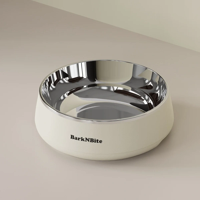 304 Stainless Steel Dog Bowl Eco-Friendly Slow Food Bowl for Medium and Large Dogs Anti-Knock Pet Supplies Wholesale Retail