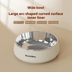 304 Stainless Steel Dog Bowl Eco-Friendly Slow Food Bowl for Medium and Large Dogs Anti-Knock Pet Supplies Wholesale Retail
