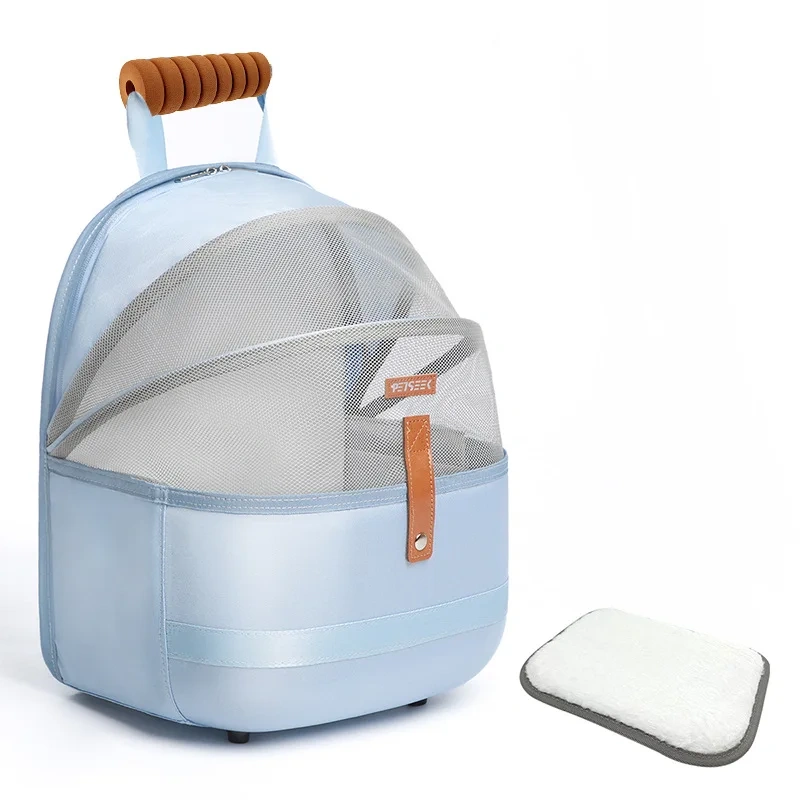 Extra Large Foldable Pet Cat Bag Portable Double Shoulder Backpack for Outdoor Winter 18 Pounds High Capacity Pet Carrier
