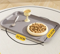 Pet Meal Mat Waterproof, Anti Fouling, and Anti slip Cat Bowl Mat Plastic Large Tableware Cat Bowl Plate Food Cleaning Mat