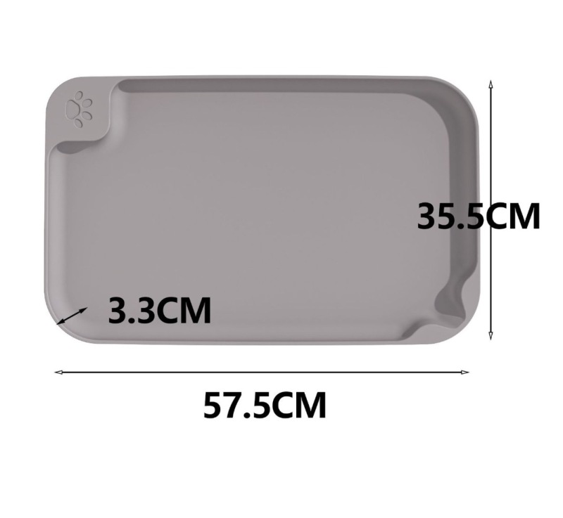 Pet Meal Mat Waterproof, Anti Fouling, and Anti slip Cat Bowl Mat Plastic