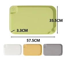 Pet Meal Mat Waterproof, Anti Fouling, and Anti slip Cat Bowl Mat Plastic Large Tableware Cat Bowl Plate Food Cleaning Mat