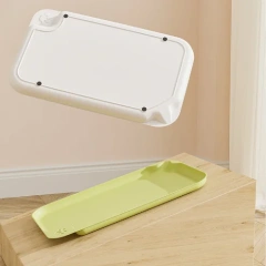 Pet Meal Mat Waterproof, Anti Fouling, and Anti slip Cat Bowl Mat Plastic Large Tableware Cat Bowl Plate Food Cleaning Mat