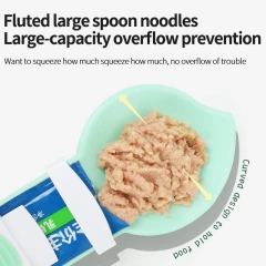 Hot Selling Pet Treat Snacker Feeding Spoon Convenient for Cat Strips Squeezing Spoon Scratch Resistant Food Cat Feeder