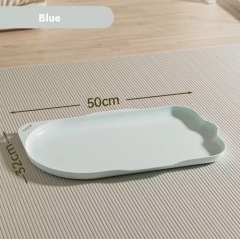 Waterproof Stain-resistant Non-slip Soft Plastic Cat & Dog Food Bowl Mat