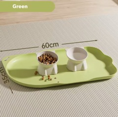 Waterproof Stain-resistant Non-slip Soft Plastic Cat & Dog Food Bowl Mat