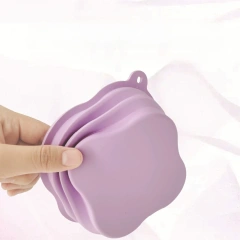 Pet Dog Folding Bowl Go Out Portable Dog Cat Drinking Bowl Outdoor Silicone Pet Feeding Bowl Supplies