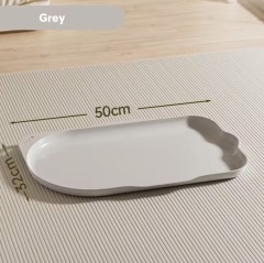 Waterproof Stain-resistant Non-slip Soft Plastic Cat & Dog Food Bowl Mat