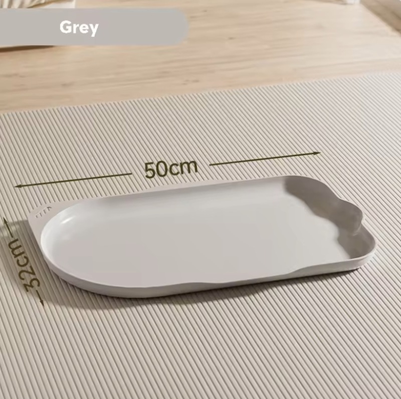 Waterproof Stain-resistant Non-slip Soft Plastic Cat & Dog Food Bowl Mat