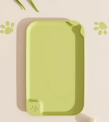 Pet Meal Mat Waterproof, Anti Fouling, and Anti slip Cat Bowl Mat Plastic Large Tableware Cat Bowl Plate Food Cleaning Mat