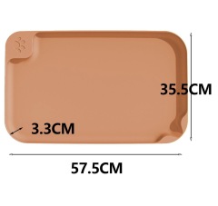 Pet Meal Mat Waterproof, Anti Fouling, and Anti slip Cat Bowl Mat Plastic
