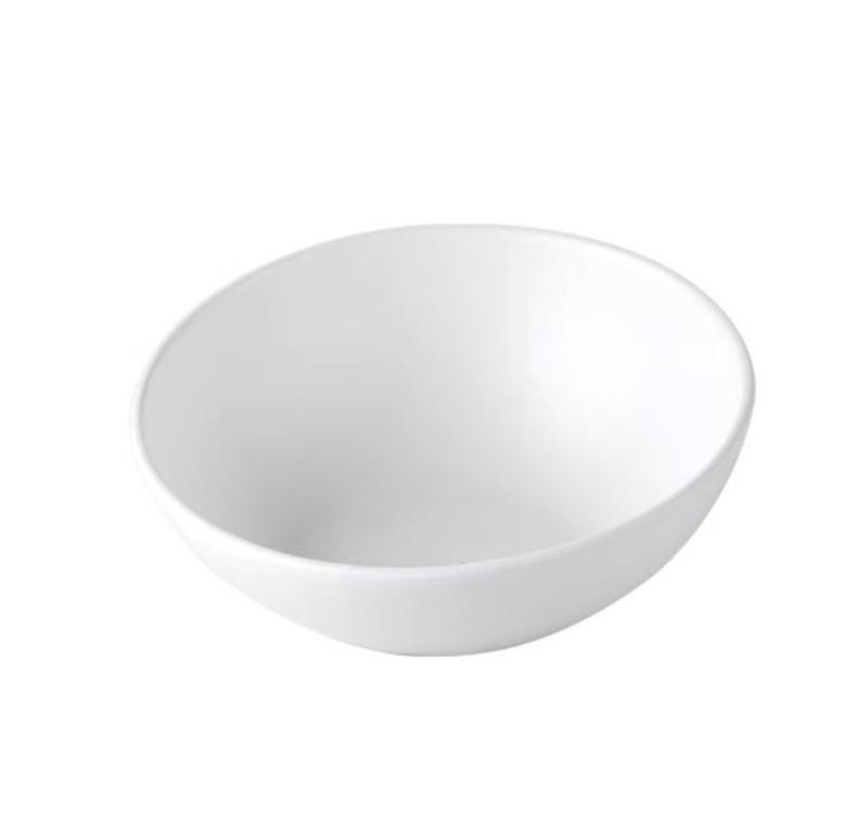 Ceramic Cat Food Bowl with Protection Cervical Slant Design Rounded Shape