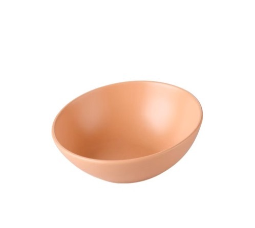 Ceramic Cat Food Bowl with Protection Cervical Slant Design Rounded Shape
