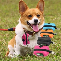 Outdoor Portable Pet Dog Poop Bag Dispenser Storage Bag Supplies Pet Waste Bag Carrier Dog Walking Accessories Cleaning Supplies