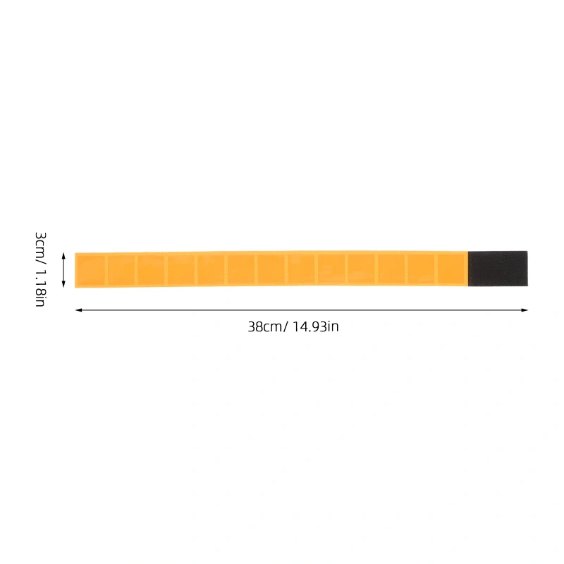 4pcs Night Running Belt Reflective Tape Cycling High Visibility Safety Wristband Leg Strap For Running Walking Workout Bike