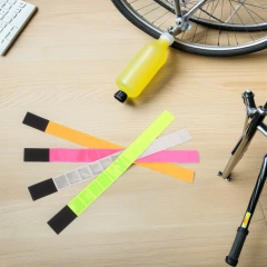 4pcs Night Running Belt Reflective Tape Cycling High Visibility Safety Wristband Leg Strap For Running Walking Workout Bike