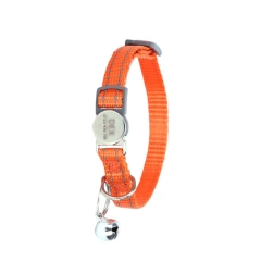 Custom Pet Collars Metal Buckle Nylon Reflective Cat Collar Engravable ID Nameplate Anti-lost Pet Tag Collars
