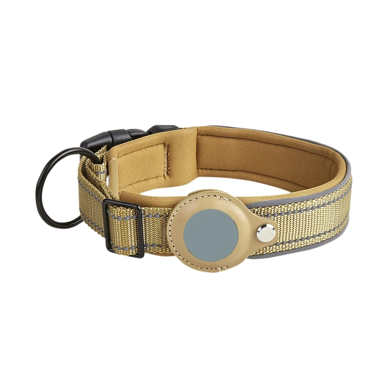 Reflective Dog Positioning Collar Gps Medium And Large Dog Non-Strangle Neck Ring Pet Tracking Anti-Lost Collar Traction Rope