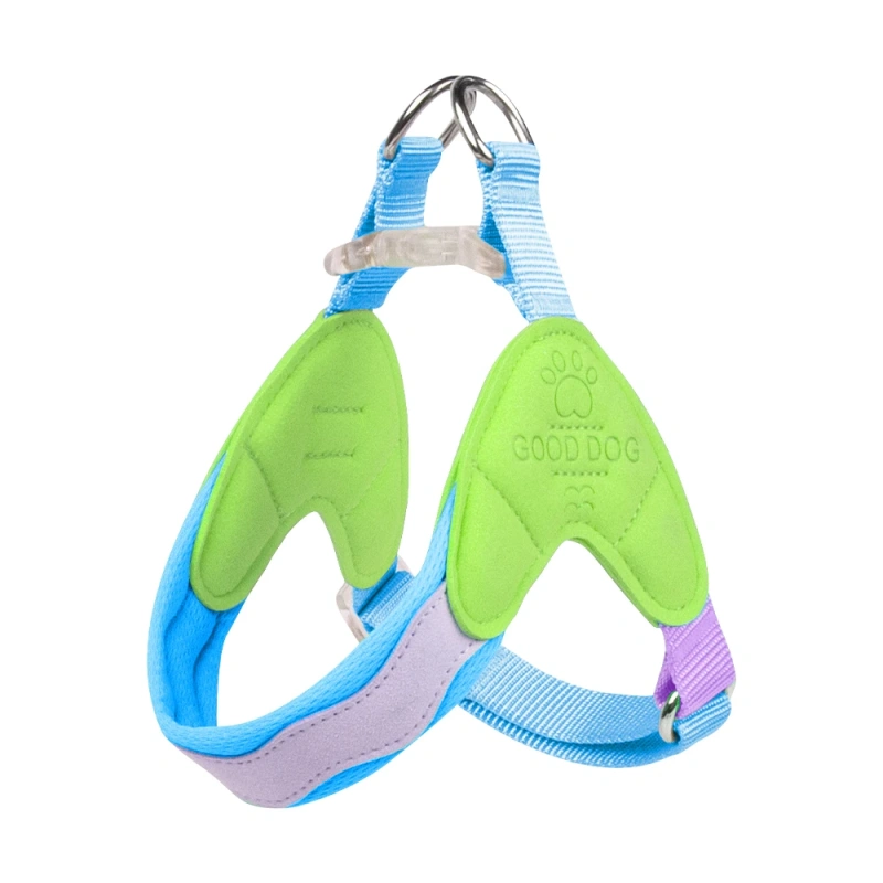 No Pull Y-shaped Dog Harness for Small Dogs Shiba Inu Corgi Puppy Chest Straps Macaron Color Matching Pet Outdoor Products