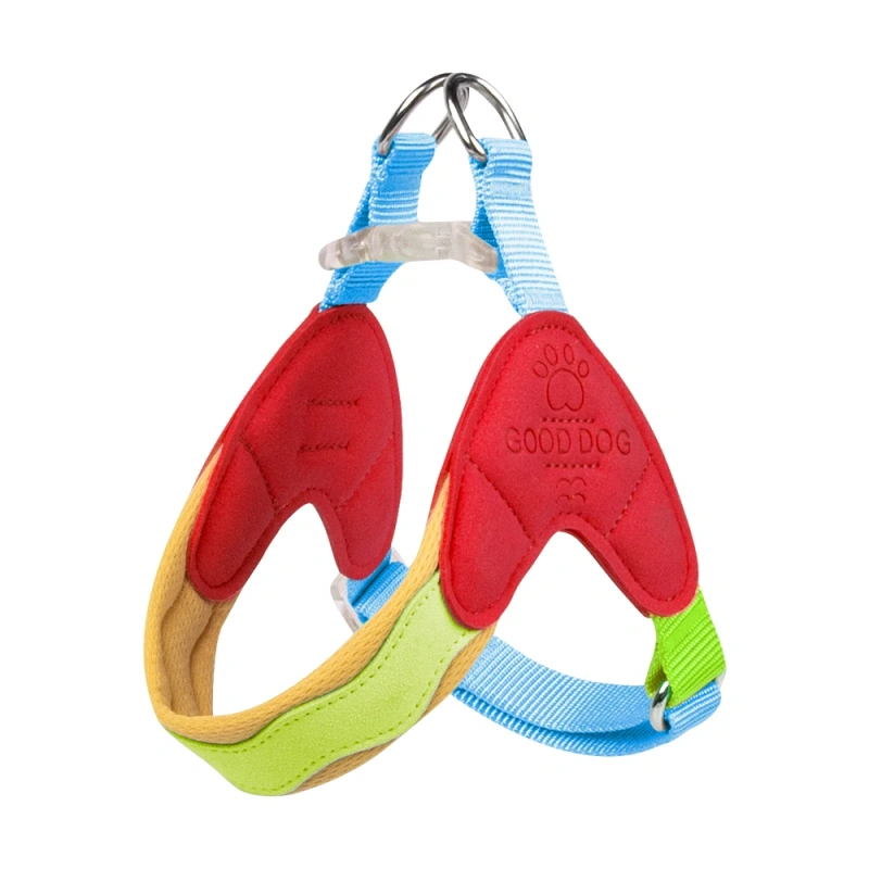 No Pull Y-shaped Dog Harness for Small Dogs Shiba Inu Corgi Puppy Chest Straps Macaron Color Matching Pet Outdoor Products