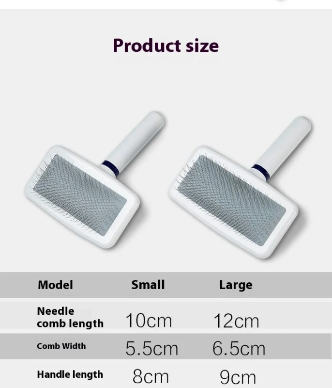 Pet Hair Shedding Comb Dog Cat Brush Grooming Long Hair Indoor Hair Remover Cleaning Magical Beauty Slicker Pet Supplies