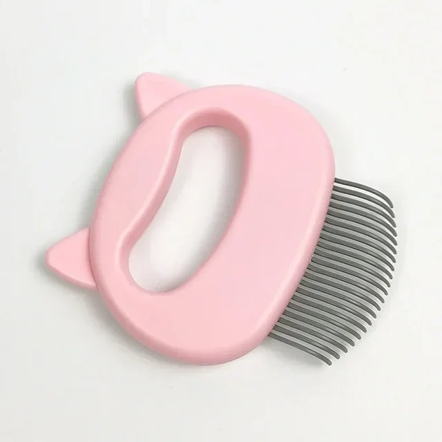 2-in-1 Cat Ear Comb and Deshedding Brush  Gentle and Effective Pet Grooming and Hair Removal Dual  Pet Grooming Tool